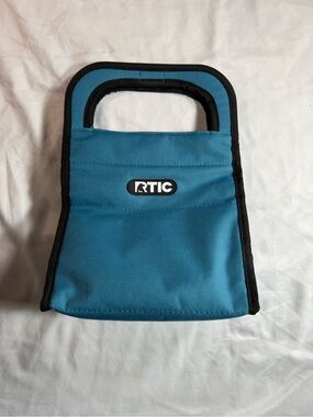 RTIC Foldable Insulated Lunch Bag / Personal Cooler - Teal Blue
